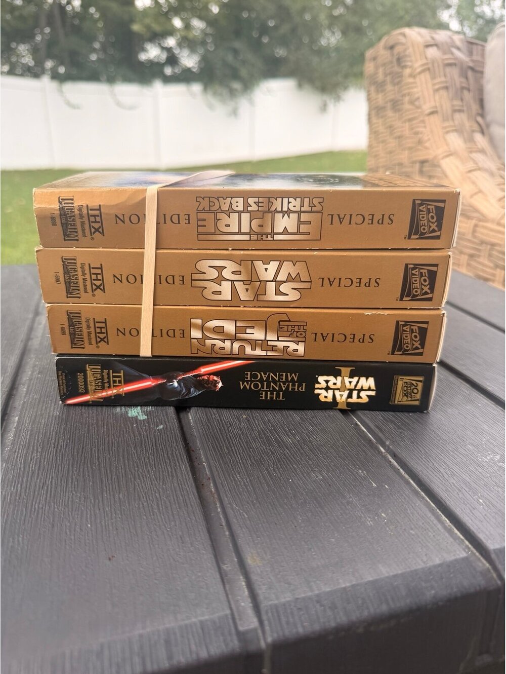 Star Wars VHS Lot Of 4 Tapes Some Are The Gold Box Special Edition 1997